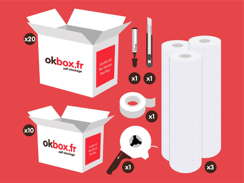 okbox garde meuble Le Mans Nord box stockage Pack L