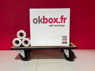 okbox garde meuble Le Mans Nord box stockage Chariot de manutention
